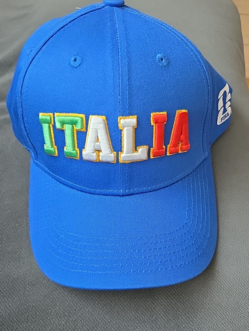 Kids Italia Embroidered Official FIFA Baseball Cap - Blue